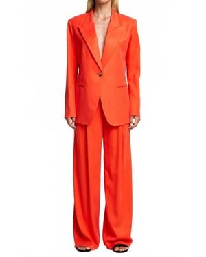 Smythe Pleated Trouser - Red