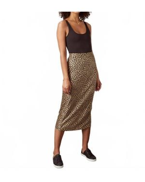 d'Offay Mimi Midi Skirt - Brown