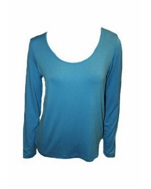 Angel Scoop-Neck Top - Blue