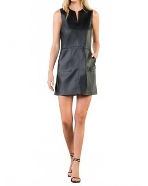 Thml Sleeveless Leather Dress - Black