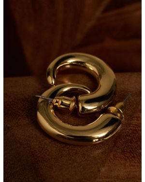 Lucky Brand Curl Hoop Earrings - Brown