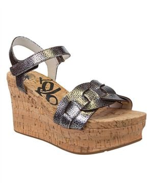 Otbt Charleston Wedge Sandals - Metallic