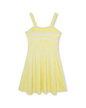 Habitual Mini Flounce Dress - Yellow