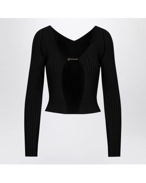 Jacquemus La Maille Pralu Longue Cardigan - Black