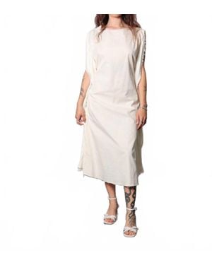 SANCTAMUERTE Oversized Midi Dress - Natural