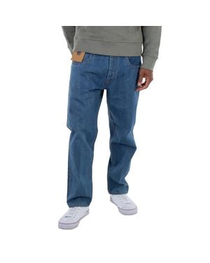 Craig Green Washed Fluffy Hole Jeans - Blue
