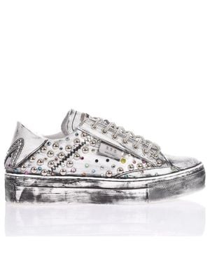 MIMANERA Garage Platform Swarovski Rain Sneakers - White