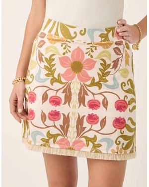 spartina 449 Sandra Fringe Skort - Pink