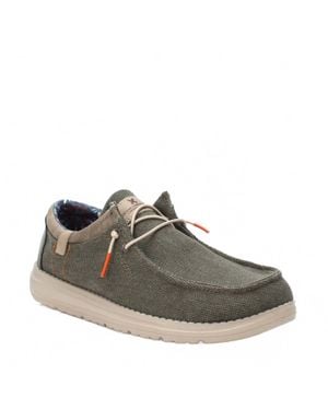 Xti Comfort Canvas Boat Shoes - Gray
