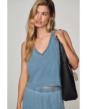 Z Supply Sloane V-Neck Tank Top - Blue