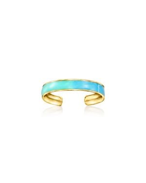 RS Pure By Ross-Simons And Enamel Toe Ring - Blue