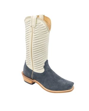 Fenoglio Roughout Western Boot - Blue