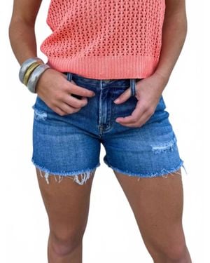 Blakely Summer Jean Short - Blue
