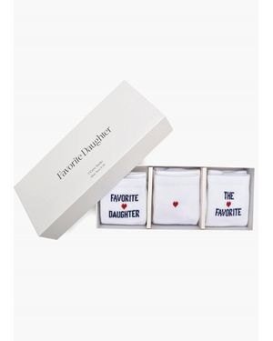 FAVORITE DAUGHTER The Fd Heart Sock Box Set - White