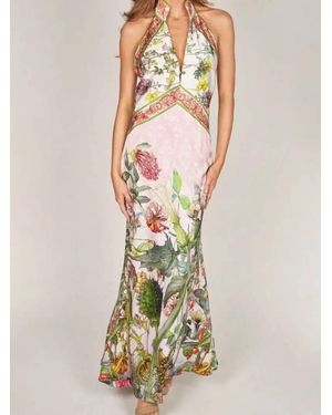 Mccolin Halter Sleeveless Dress - Pink