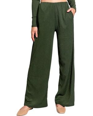 MINKPINK Emmerson Wide Leg Pants - Green