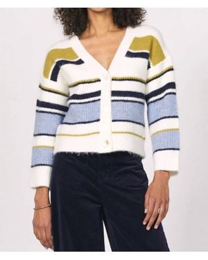 Another Love Sasha Stripe Cardigan - Blue