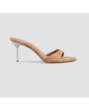 Paris Texas Lidia Cork 70Mm Mule - White