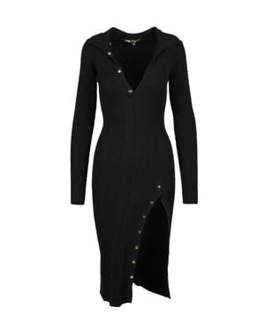 Babylon Long Knit Dress - Black