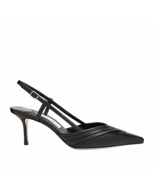 Jimmy Choo Afia Pointed Toe Sling Back Heel - Black