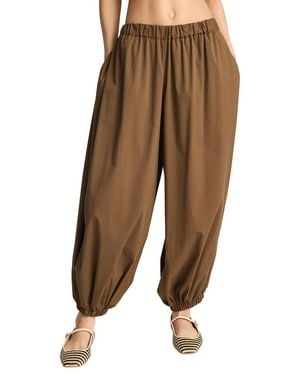 Kenneth Cole Pull-On Bubble Leg Pant - Brown