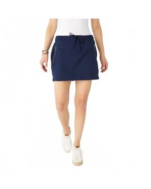 Coco + Carmen Norah Zipper Pocket Skorts - Blue
