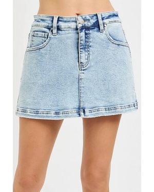 Risen High Rise Fit Skort - Blue
