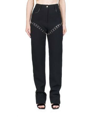 Paris Georgia Basics Hook Straight Leg Pants - Black
