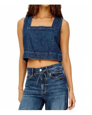 Rails Carbon Crop Top - Blue