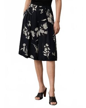 Ralph Lauren Averey Wild Flower Printed Pleated Shorts - Black