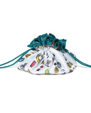 Brighton Charmed Love Drawstring Jewelry Pouch - Blue