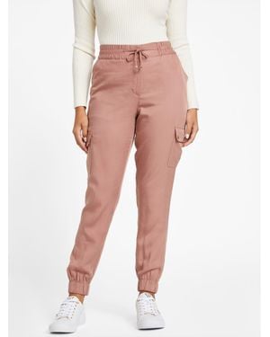 Guess Nyla Cargo Sweatpants - Pink