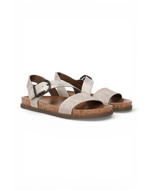Blowfish Cloud Footbed Strappy Flat Sandals - Metallic