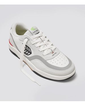 CARIUMA Uba Pro Sneakers Smoke Suede Walking Shoes Zap2053 - White