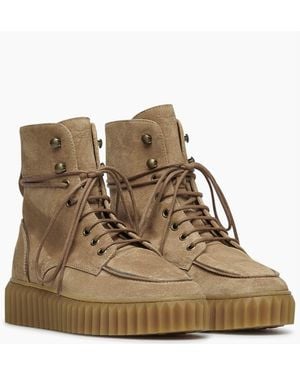 Voile Blanche Tissa Suede Boot - Natural