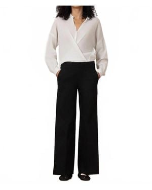 Avenue Montaigne Carla Stretch Cotton Pants - White