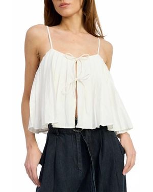 En Saison Tate Strapy Tank Top - White