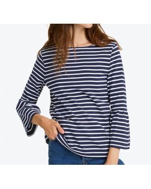Draper James Corey Bell Sleeve Top - Blue