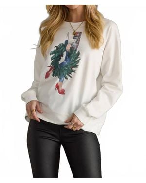 Panache Wreath Girl Sweatshirt - Gray