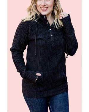 Michelle Mae Snap Hoodie - Blue