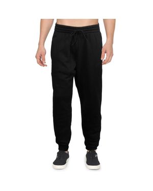 Lucky Brand Plus Drawstring Hem Cotton Sweatpants - Black