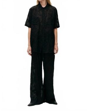SILK LAUNDRY Clip Bias Pants - Black