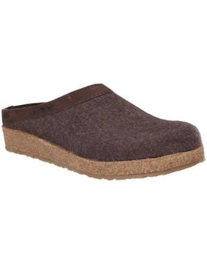 Haflinger Gzl42 Grizzly Clog - Brown