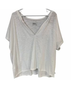 Eddie Bauer Sunny Slub Short Sleeve Notch Tee - Gray