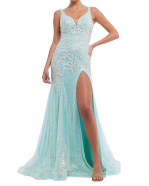 Vienna Prom Mermaid Dress - Blue