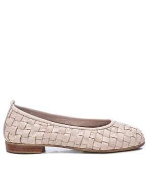 Xti Carmela Leather Collection Braided Flats By - Pink