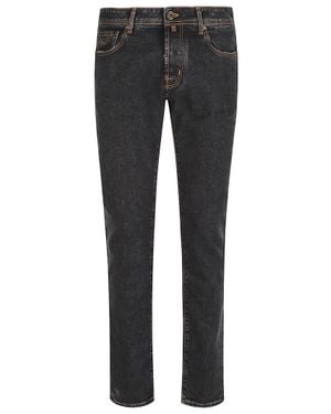 Jacob Cohen 5 Pocket Slim Fit Bard Denim Jeans - Gray