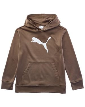 PUMA Core Pack Fleece Pullover Hoodie - Brown