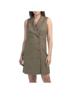 Tahari Linen Dress - Green