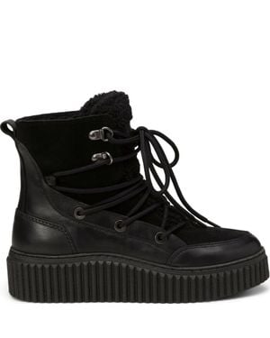 Marc O' Polo Mo. Bianca N33A Leather Lace-Up Boots - Black
